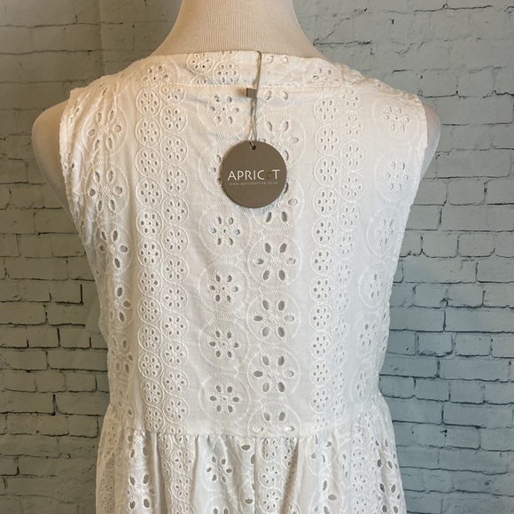 APRICOT NWT Broderie Anglaise Mini Dress High Low Romantic Eyelet Lace Feminine - Picture 6 of 16